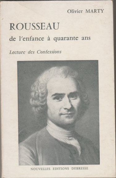 Couverture de Rousseau de l'enfance à quarante ans - Lecture des Confessions (envoi autographe de l'auteur sur sa carte de visite)