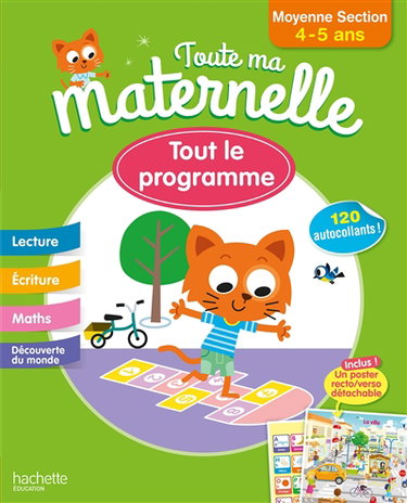 Couverture de Toute ma maternelle, moyenne section, 4-5 ans : tout le programme par Guy Blandino