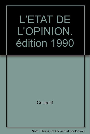 L'Etat de l'opinion : 1990