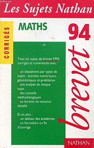 Maths : brevet 94