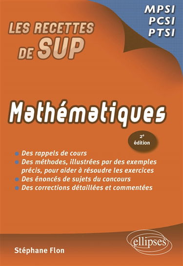 Mathématiques : MPSI, PCSI, PTSI