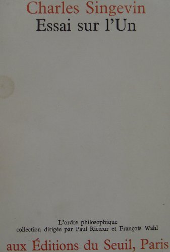 Couverture de Essais sur l'un