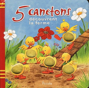 5 canetons découvrent la ferme