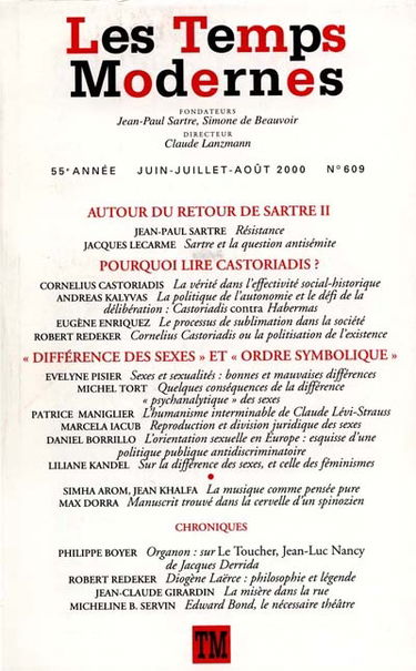 Temps modernes (Les), n° 609