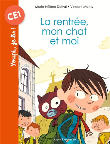 Couverture de La rentrée, mon chat et moi par Marie-Hélène Delval