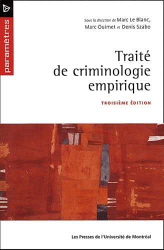 Traité de criminologie empirique