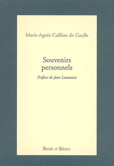 Souvenirs personnels