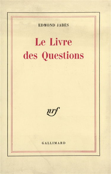 Le Livre des questions. Vol. 1