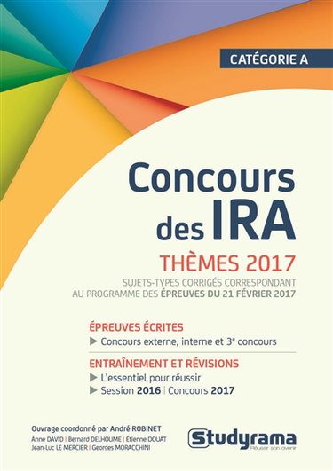 Concours des IRA : thèmes 2017 : catégorie A