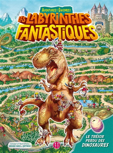 Couverture de Les labyrinthes fantastiques. Le trésor perdu des dinosaures
