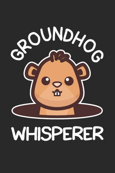 Couverture de Groundhog Whisperer: 6x9 Ruled Notebook, Journal, Daily Diary, Organizer, Planner