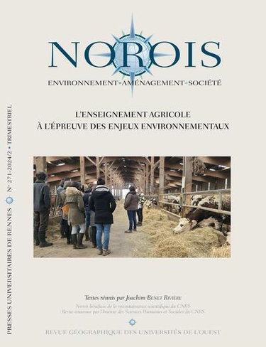 Couverture de Norois, n° 271. L'enseignement agricole à l'épreuve des enjeux environnementaux