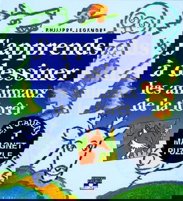 J'apprends à dessiner les animaux de la forêt: Avec un magnet puzzle