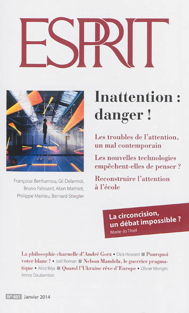 Couverture de Esprit, n° 401. Inattention danger !