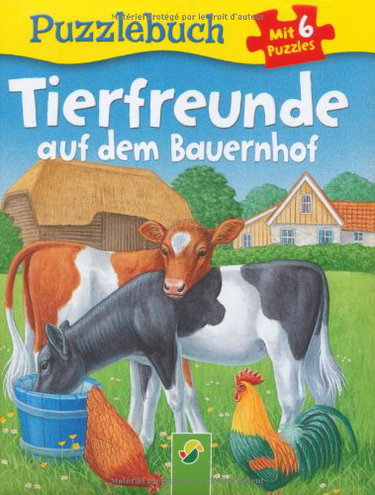 Couverture de Puzzlebuch Tierfreunde auf dem Bauernhof: Mit 6 Puzzles á 6 Teilen