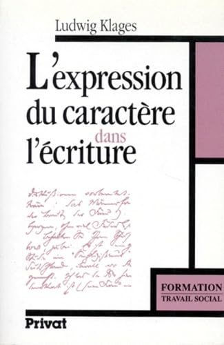 L'expression du caractère dans l'écriture