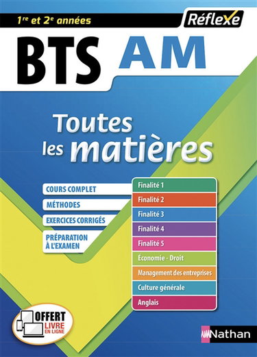 Couverture de BTS AM assistant de manager 1re et 2e années : toutes les matières par Collectif