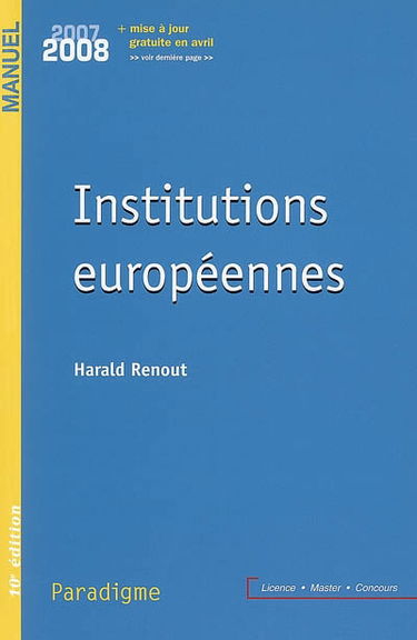 Institutions européennes 2007-2008
