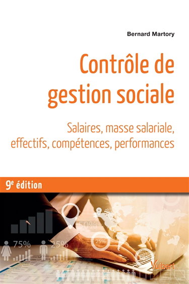 Couverture de Contrôle de gestion sociale : salaires, masse salariale, effectifs, compétences, performances par Bernard Martory