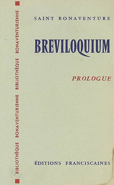 Breviloquium. Prologue