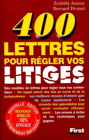 400 lettres pour régler vos litiges