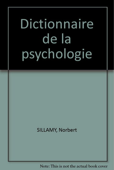 Dictionnaire de la psychologie