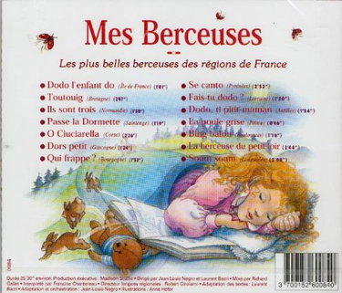 Couverture de MES BERCEUSES / les plus belles berceuses des régions de France