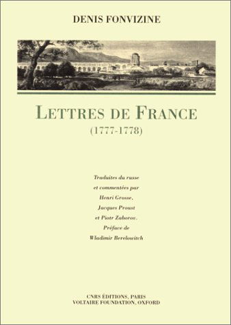 Lettres de France : 1777-1778