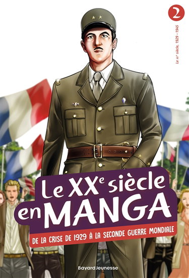 Couverture de Le XXe siècle en manga. Vol. 2. De la crise de 1929 à la Seconde Guerre mondiale