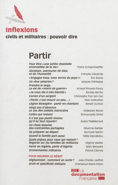 Inflexions, n° 18. Partir