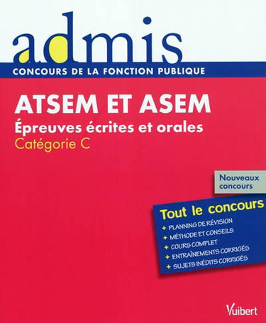 ATSEM et ASEM : épreuves écrites et orales : catégorie C