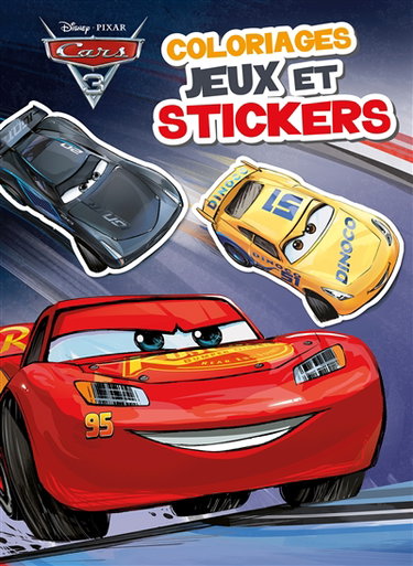 Couverture de Cars 3 : coloriages, jeux et stickers par Disney.Pixar