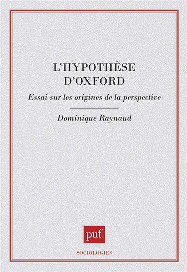 L'hypothèse d'Oxford : essai sur les origines de la perspective