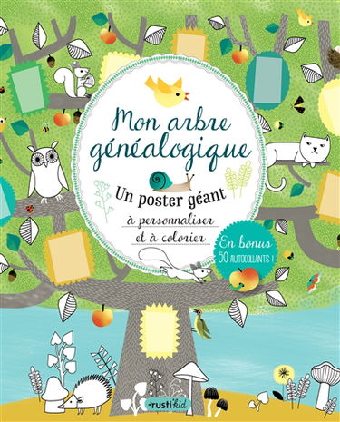 Mon arbre généalogique : un poster géant à personnaliser et à colorier