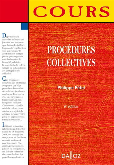 Procédures collectives