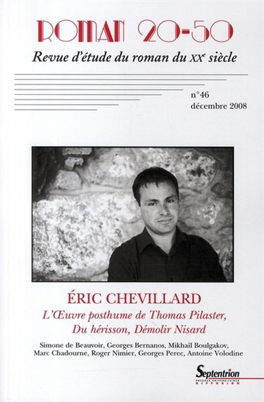 Couverture de Roman 20-50, n° 46. Eric Chevillard