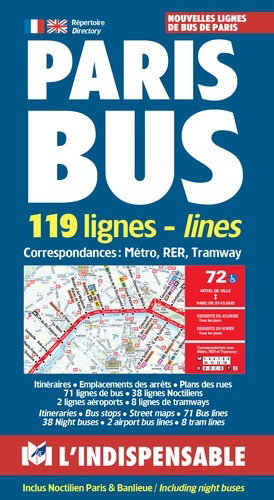Couverture de Paris bus : 119 lignes. Paris bus : 119 lines