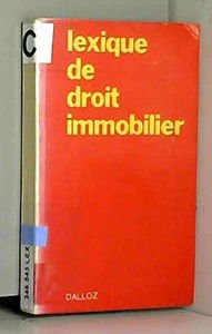 Lexique de droit immobilier