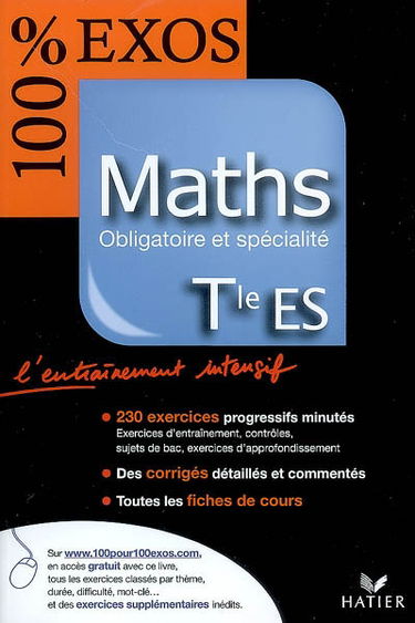 Maths obligatoire et spécialité terminale ES