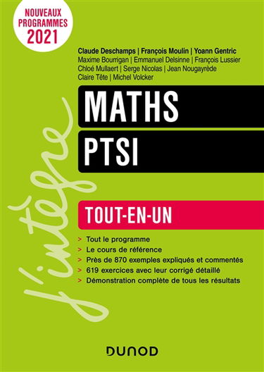 Maths PTSI : tout-en-un