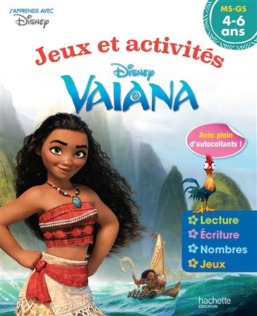 Vaiana : jeux et activités : MS, GS, 4-6 ans