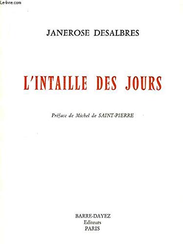 Couverture de L'intaille des jours