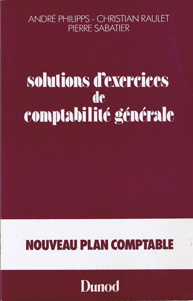 Solutions d'exercices du cours de comptabilité générale