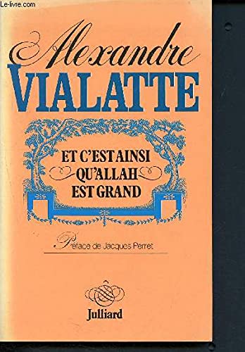 Couverture de Et c'est ainsi qu'Allah est grand