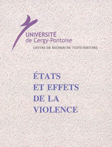 Etats et effets de la violence