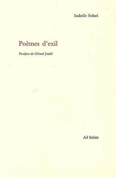 Poèmes d'exil
