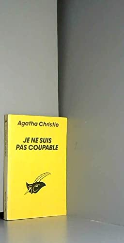 Couverture de JE NE SUIS PAS COUPABLE par Agatha Christie