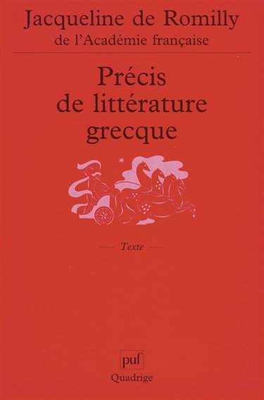 Précis de littérature grecque