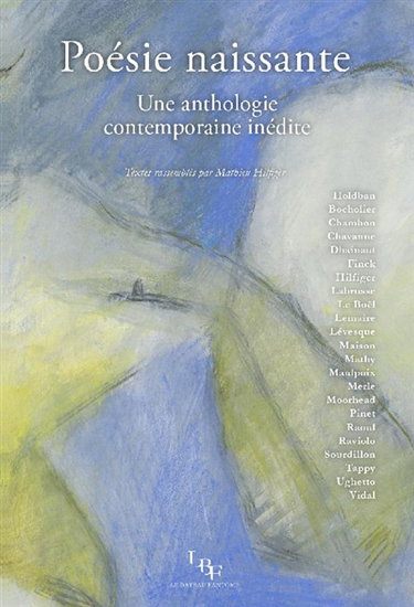 Couverture de Poésie naissante : une anthologie contemporaine inédite par Mathieu Hilfiger
