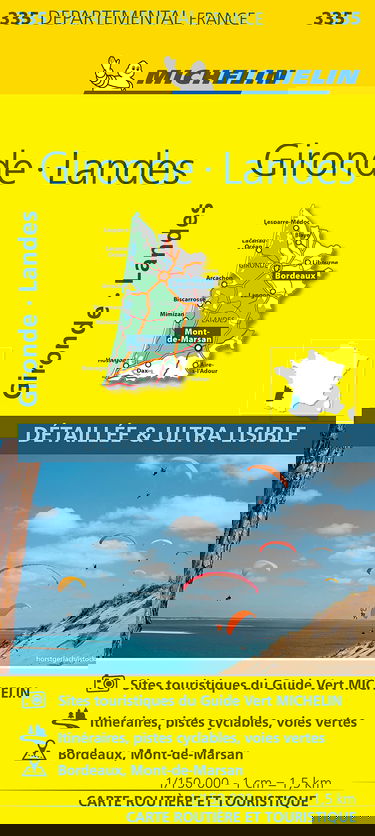 Carte Départementale Gironde, Landes